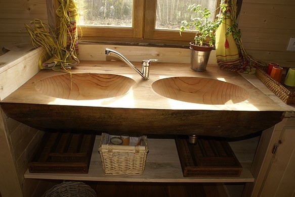 evier de la roulotte