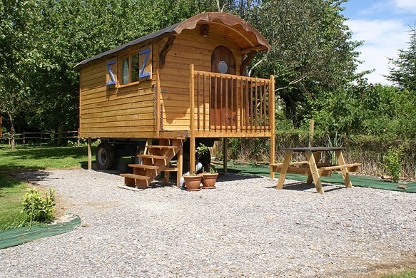 Roulotte de 5.5m de longueur. 