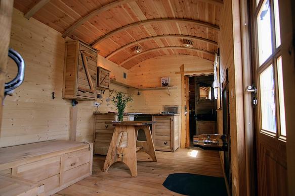 roulotte dans le Limousin en France. 