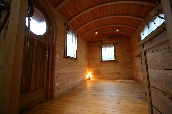 Roulotte près de Collioure dans la région Occitanie.