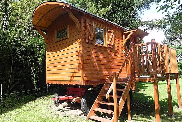 roulotte transformée en air de jeu pour enfants ou petits enfants................