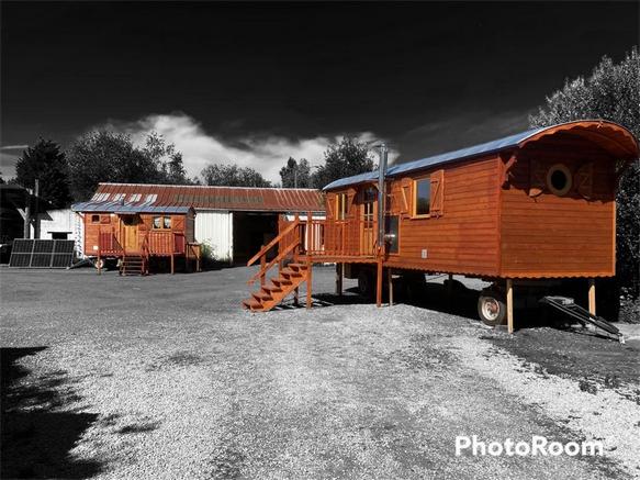 Roulotte près de Evaux les bains dans la Creuse. 