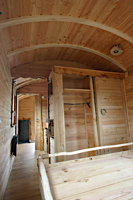 Roulotte avec lit de 160 cm.