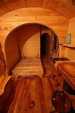 Roulotte dans l'Eure en Normandie.