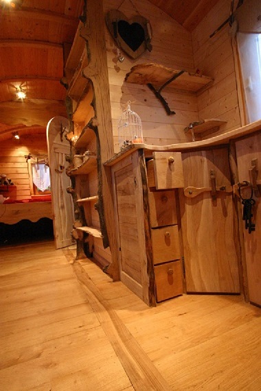 Photo intérieur des roulottes 17