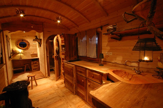Photo intérieur des roulottes 15