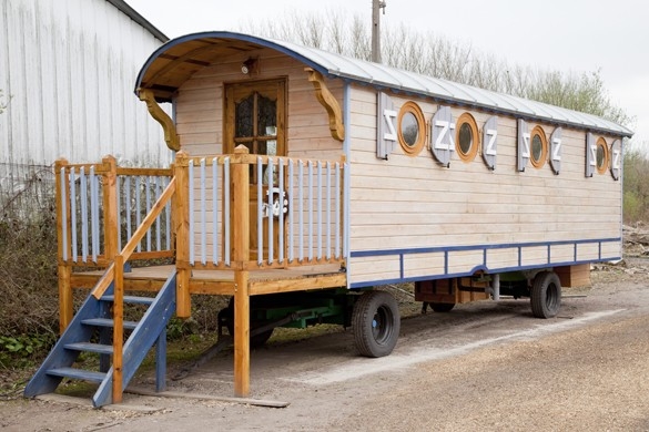 Roulotte en Italies près de Naples.