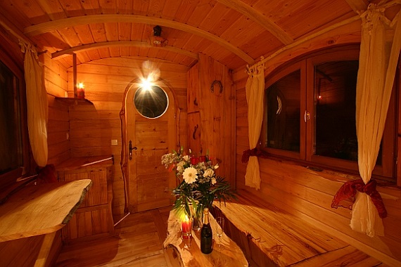 Photo intérieur des roulottes spa sauna 1