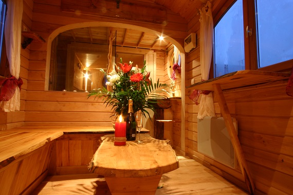 Photo intérieur des roulottes spa sauna 4