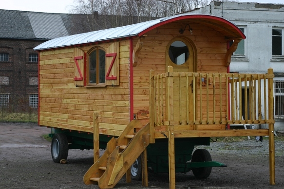 Roulotte Belgique Hasselt Flandre. 