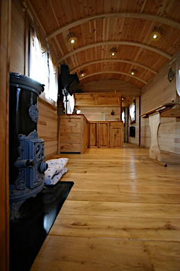 Séjour de la roulotte.