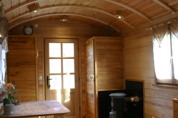 Séjour de la roulotte en Auvergne.