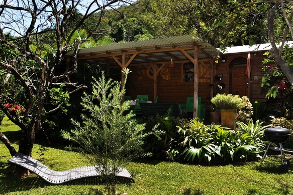 Vue de la roulotte en Guadeloupe.