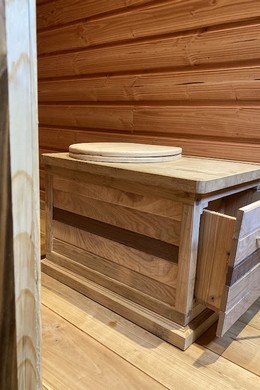 Roulotte toilette sèche fabrication.