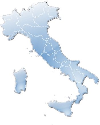 carte d'italie avec toutes les roulottes vendu